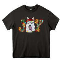 Asphalt white shepherd christmas joy Heavy Core Tee - RanaPortraitStore