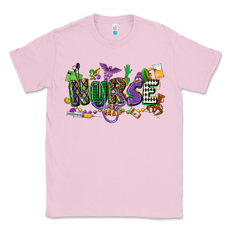 Nurse Mardi Gras Classic Tee by CowGirlArtShop | Teevron