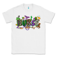 White nurse mardi gras Classic Tee - CowGirlArtShop