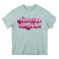 Arona Badass warrior Breast Cancer Heavy Core Tee - NancyCooperArtShop