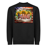 Black patriotic mini  tumbler Heavyweight Sweatshirt - BarkalooDesign