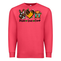 Peace Love Camp Ado Premium Sweatshirt | Teevron