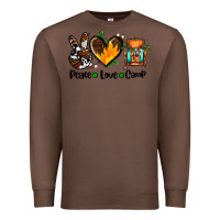 Chestnut peace love camp ado Premium Sweatshirt - AdoDesignShop