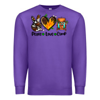 Purple peace love camp ado Premium Sweatshirt - AdoDesignShop