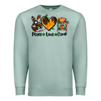 Seafoam peace love camp ado Premium Sweatshirt - AdoDesignShop