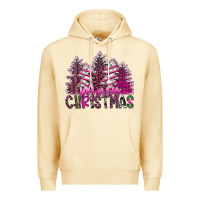 Pina Colada Merry Christmas pink  trees Premium Hoodie - CowhideDigitalArt