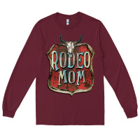 Burgundy Rodeo mom Mother's Day Long Sleeve Tee - FaDigitalArtStudio
