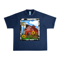 Navy rustic western barn olivia Urban Heavy Tee - OliviaCreatesArt