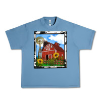 Pebble Blue rustic western barn olivia Urban Heavy Tee - OliviaCreatesArt