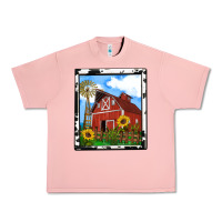 Salmon rustic western barn olivia Urban Heavy Tee - OliviaCreatesArt