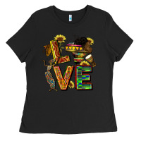 Black love juneteenth africa Ladies Tee - CowGirlArtShop