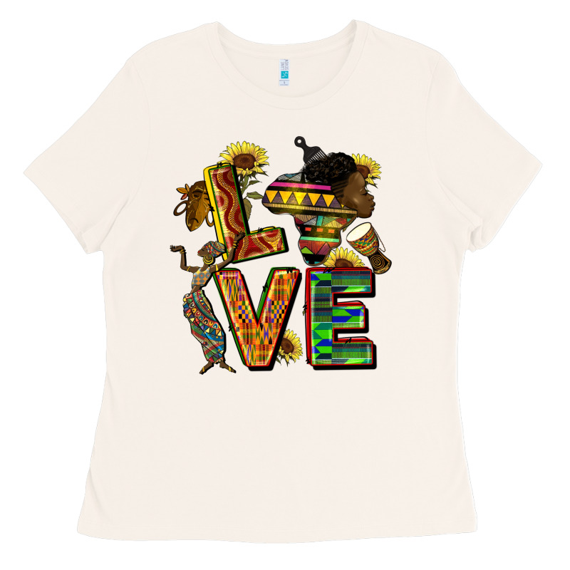 Love Juneteenth Africa Ladies Tee by CowGirlArtShop | Teevron