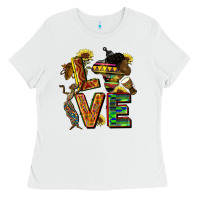White love juneteenth africa Ladies Tee - CowGirlArtShop