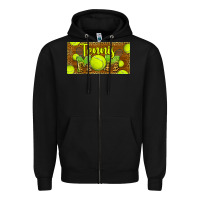 Black tennis mom license plate Zipper Hoodie - BarkalooDesign