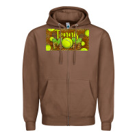 Chestnut tennis mom license plate Zipper Hoodie - BarkalooDesign