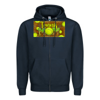 Navy tennis mom license plate Zipper Hoodie - BarkalooDesign