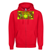 Red tennis mom license plate Zipper Hoodie - BarkalooDesign
