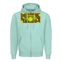 Seafoam tennis mom license plate Zipper Hoodie - BarkalooDesign