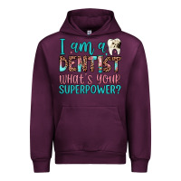 Mauve Wine i am a dentist what's your superpower Urban Hoodie - JahusDesignShop