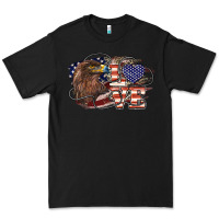 Black Love America Eagle 4th of july Premium Tee - HowdyJamesFarm