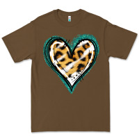 Cacao Glitter Leopard Heart Premium Tee - Jasminsmagicworld