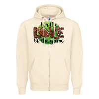 Sandshell for the love of the game football Zipper Hoodie - BarkalooDesign