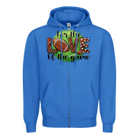 True Royal for the love of the game football Zipper Hoodie - BarkalooDesign