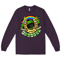 Plum St. Patrick's Day Hockey Long Sleeve Tee - FaDigitalArtStudio