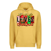 Antique Gold just a girl who loves christmas Premium Hoodie - CowhideDigitalArt