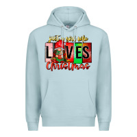 Blue Mist just a girl who loves christmas Premium Hoodie - CowhideDigitalArt