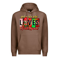 Chestnut just a girl who loves christmas Premium Hoodie - CowhideDigitalArt
