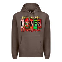 Coffee just a girl who loves christmas Premium Hoodie - CowhideDigitalArt