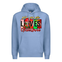 Colony Blue just a girl who loves christmas Premium Hoodie - CowhideDigitalArt