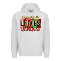 Dove Grey just a girl who loves christmas Premium Hoodie - CowhideDigitalArt