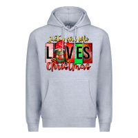 Heather Grey just a girl who loves christmas Premium Hoodie - CowhideDigitalArt
