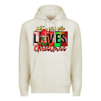 Oatmeal Heather just a girl who loves christmas Premium Hoodie - CowhideDigitalArt