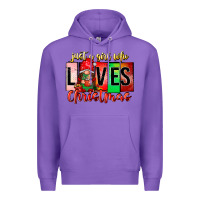 Purple just a girl who loves christmas Premium Hoodie - CowhideDigitalArt