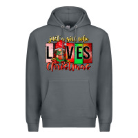Rock just a girl who loves christmas Premium Hoodie - CowhideDigitalArt