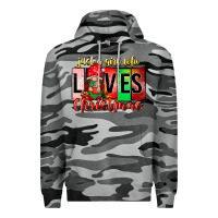 Slate Camo just a girl who loves christmas Premium Hoodie - CowhideDigitalArt