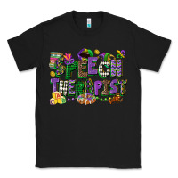 Black speech therapist mardi gras cowgirl Classic Tee - CowGirlArtShop