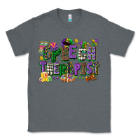 Charcoal Heather speech therapist mardi gras cowgirl Classic Tee - CowGirlArtShop