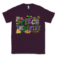 Plum speech therapist mardi gras cowgirl Classic Tee - CowGirlArtShop