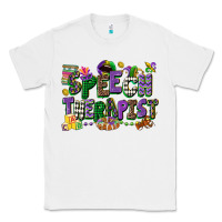 White speech therapist mardi gras cowgirl Classic Tee - CowGirlArtShop