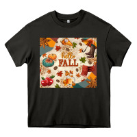 Asphalt Hello Fall Heavy Core Tee - texasbilliewilder