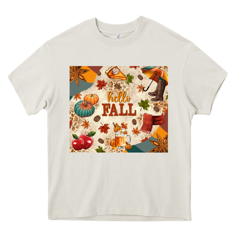 Hello Fall Heavy Core Tee by texasbilliewilder | Teevron