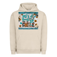 Pigment French Oak it’s a beautiful day to smile Urban Hoodie - JahusDesignShop
