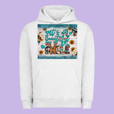 It’s A Beautiful Day To Smile Urban Hoodie Designed By Jahusdesignshop
