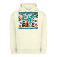 Pigment Pistachio it’s a beautiful day to smile Urban Hoodie - JahusDesignShop