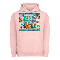 Pigment Salmon it’s a beautiful day to smile Urban Hoodie - JahusDesignShop