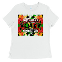 No Sugar No Cream Black Tumbler Ladies Tee | Teevron